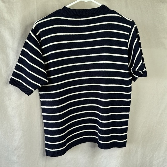 Alfred Dunner Petite Short Sleeve Striped Knit Top - Picture 5 of 6